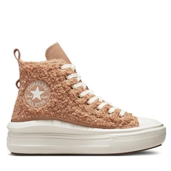 Converse Women's Natural Chuck Taylor All Star Move Platform High Sneakers - Picture 1 of 7